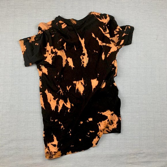 Black Tie Dye T-Shirt / Black PUMA T-Shirt / Medium Puma T-shirt / Hand Dyed Tee - Picture 3 of 3